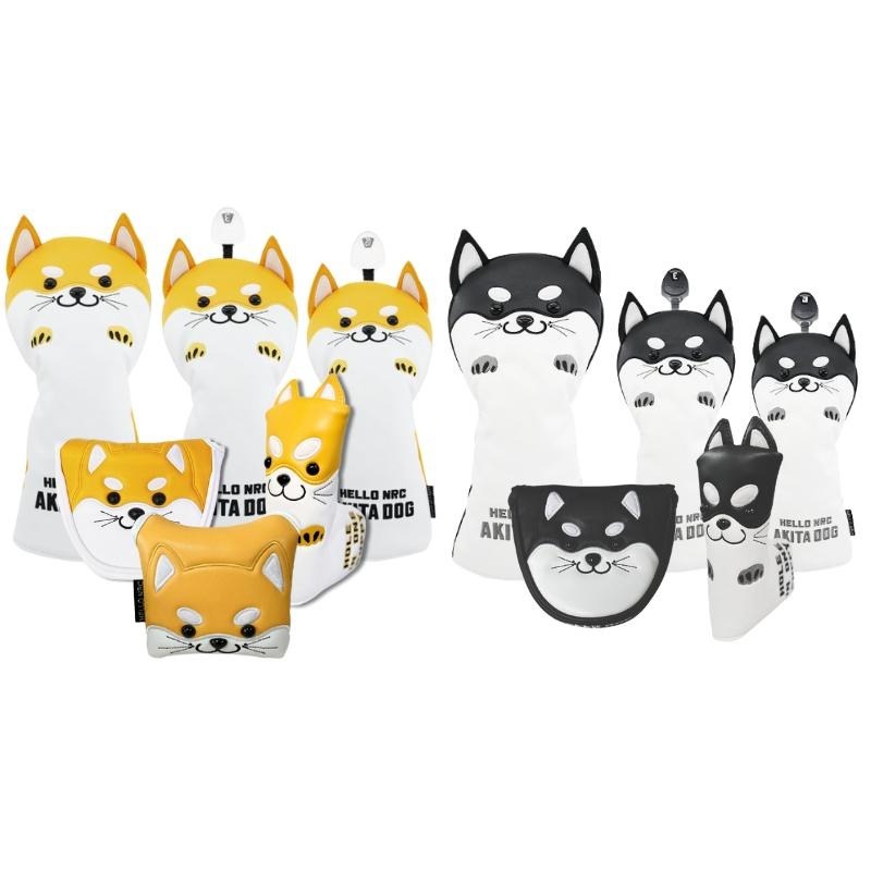 【鉑蒂高爾夫】🔥 柴犬高爾夫保護套｜ 高爾夫桿套 木桿套 桿套 高爾夫球桿套 秋田犬 桿頭套 柴犬 黑柴犬 黃柴犬-細節圖8