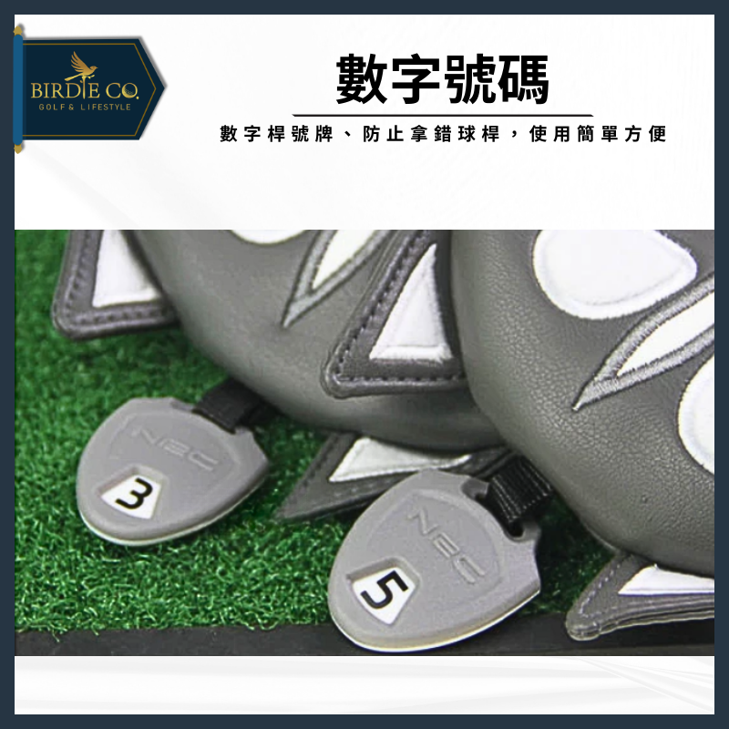 【鉑蒂高爾夫】🔥 哈士奇高爾夫桿套｜ 高爾夫球桿套 木桿套 推桿套 方形 直條 半圓 磁吸閉合 毛巾 高爾夫球袋-細節圖5