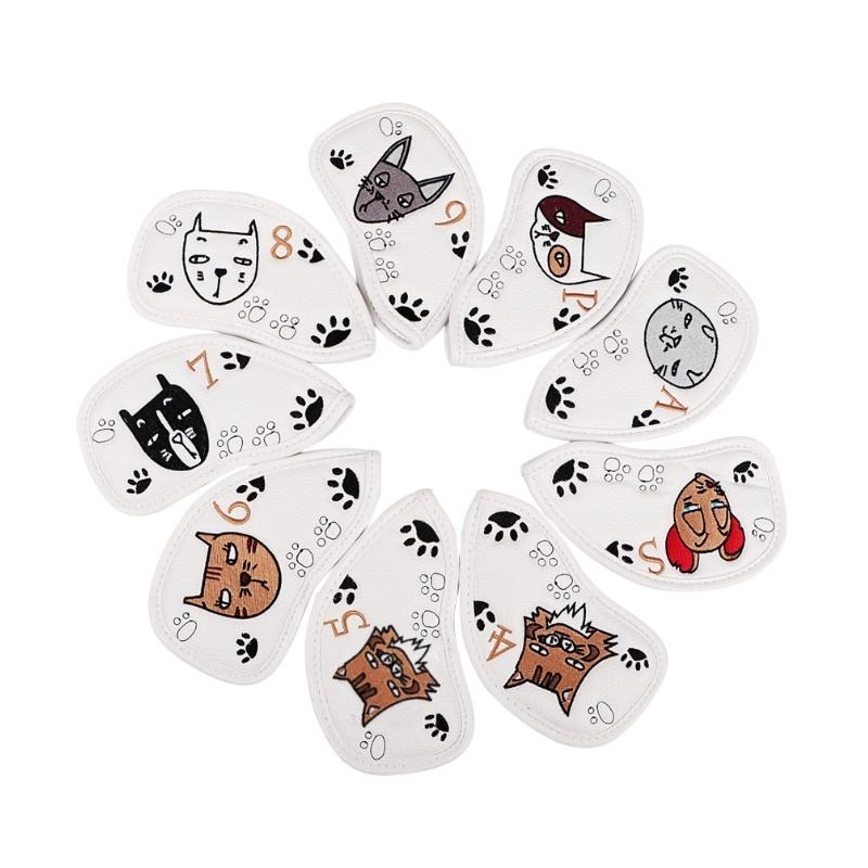 【鉑蒂高爾夫】🔥 跩貓PU皮革鐵桿套 ｜ 高爾夫桿套 高爾夫保護套 鐵桿套  PU保護套 防水耐磨 高爾夫用品 高爾夫-細節圖8