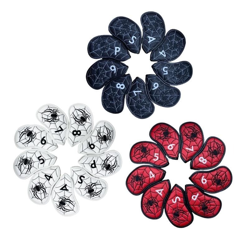 【鉑蒂高爾夫】🔥 蜘蛛鐵桿套 ｜ PU皮革 高爾夫保護套 鐵桿套 防水耐磨 高爾夫球袋 鐵桿 高爾夫用品-細節圖5