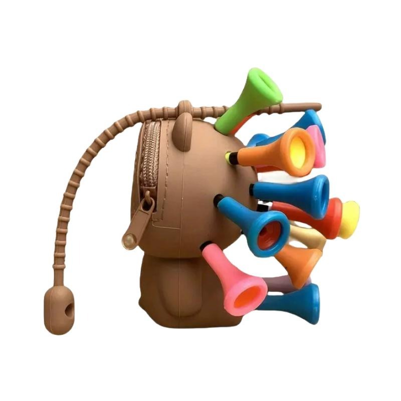 【鉑蒂高爾夫】🔥 玩偶熊球TEE收納包 ｜高爾夫 球TEE插 高爾夫小球包 球TEE收納 球包 高爾夫配件 TEE叉-細節圖7