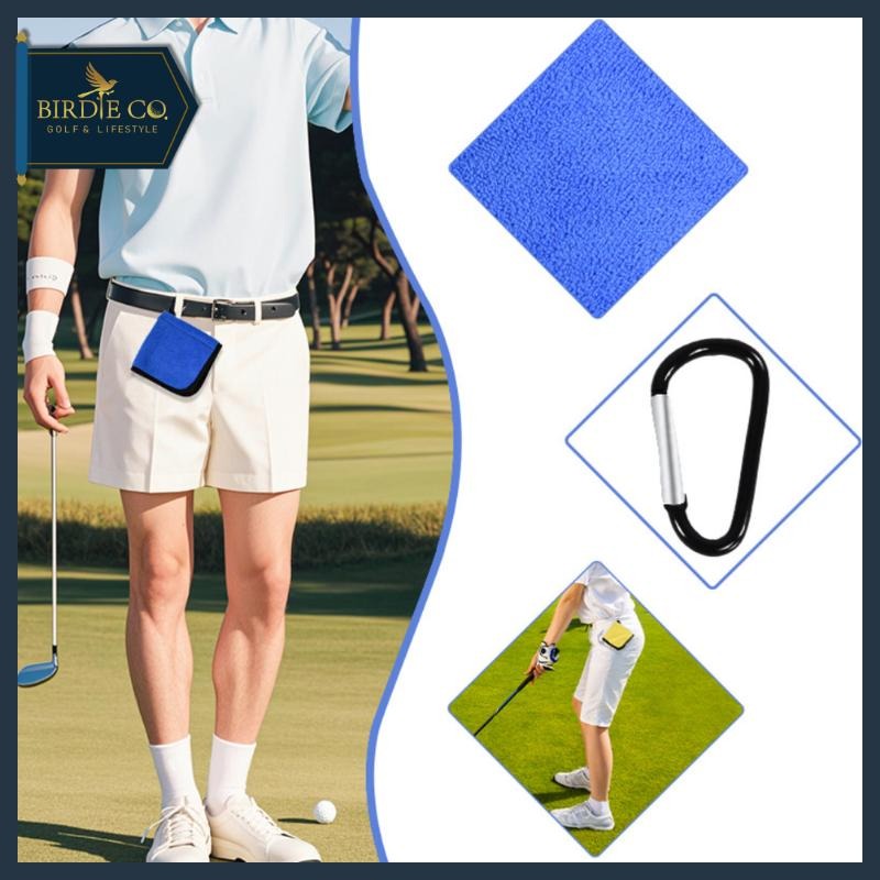 【鉑蒂高爾夫】🔥 雙層清潔毛巾【附掛勾】｜ 升級款 擦球巾 清潔毛巾 雙層設計 乾濕分離 高爾夫配件 擦球布-細節圖6