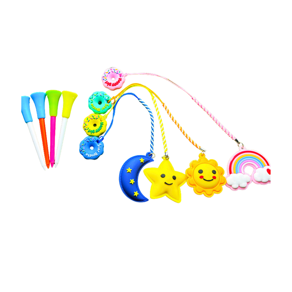 【鉑蒂高爾夫】🔥 高爾夫球釘TEE ｜ 球TEE 交換禮物 聖誕禮物 球隊贈品 下場必備 高爾夫用品 太陽 月亮 星星-細節圖8