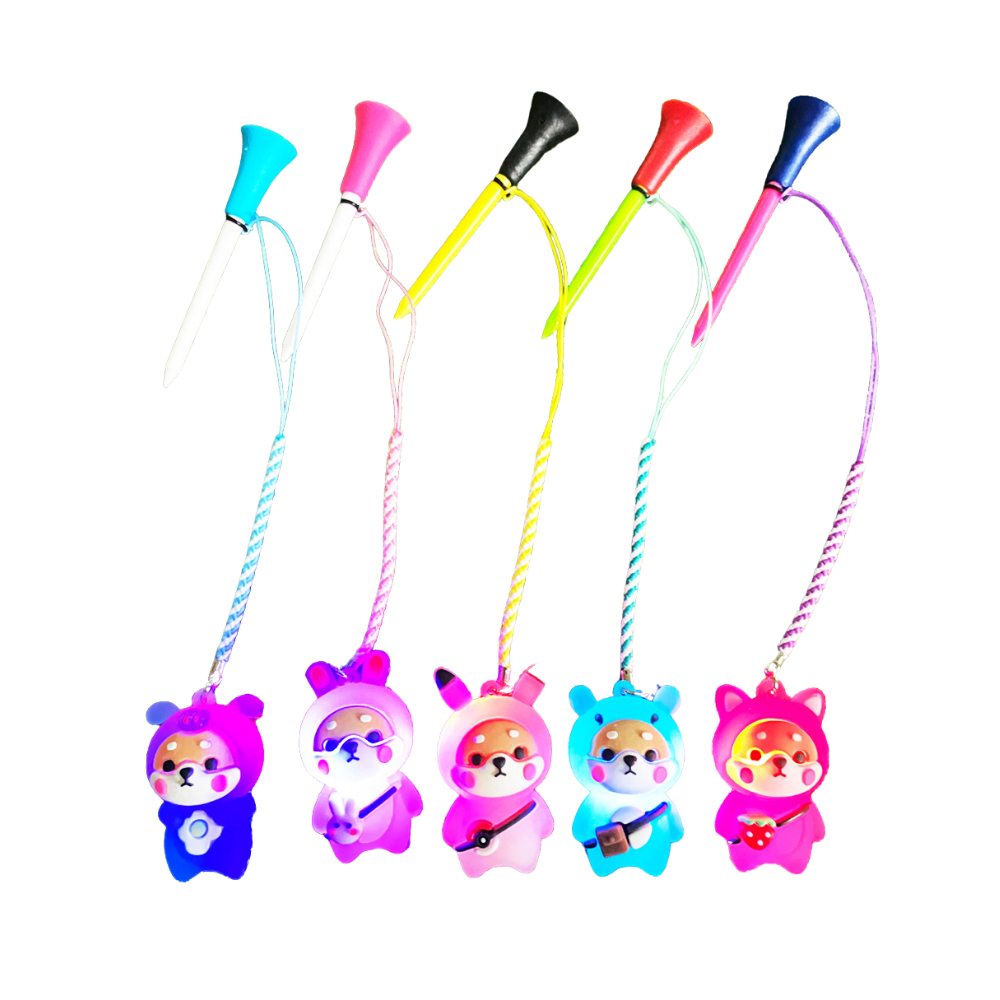 【鉑蒂高爾夫】🔥 高爾夫發光球釘TEE｜可愛柴犬 造型球釘 夜間球場必備 球TEE 球隊禮品 趣味禮品 亞馬遜熱銷-細節圖9