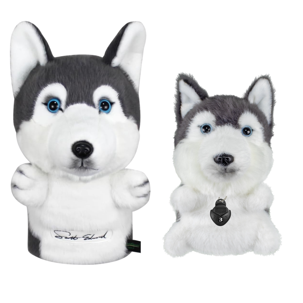 【鉑蒂高爾夫】🔥 哈士奇球桿套｜ 木桿套 桿頭套 球桿套 一號木 球道木 高爾夫球袋 可愛 卡通 哈士奇 高爾夫配件-細節圖8