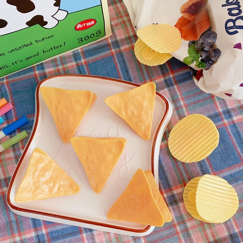 夾子 洋芋片造型 文件夾 密封夾 INS風 餅乾夾 餅乾造型夾 封口夾 夾子 塑膠夾子 辦公夾 檔案夾-細節圖8