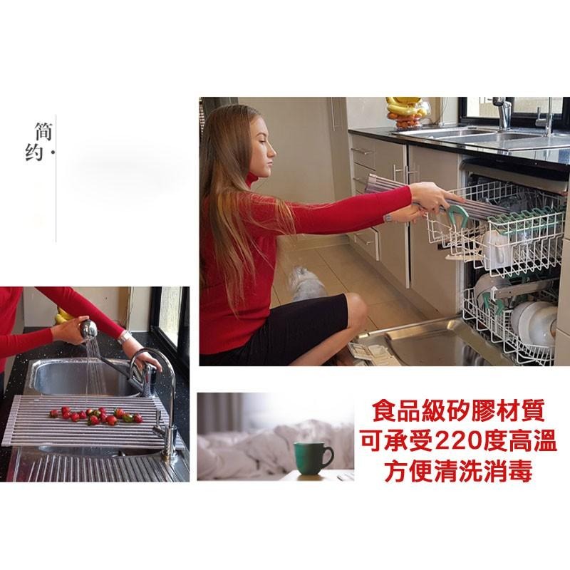 小號 摺疊 瀝水架 可超取款 實心不鏽鋼 收納 廚房置物架 矽膠 濾水 內膽不鏽鋼材質 瀝水架 濾水架-細節圖8