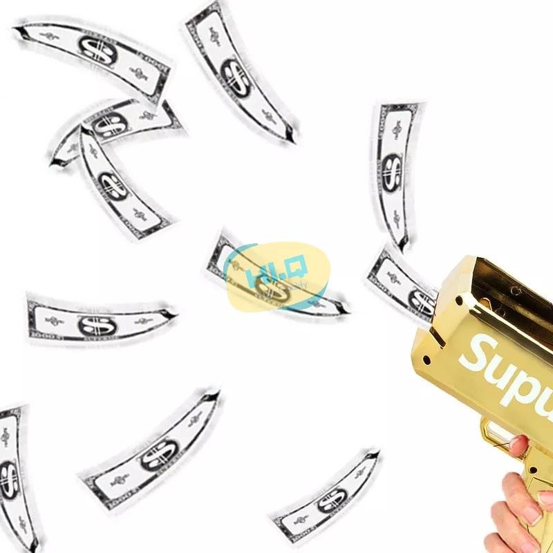 電鍍亮面 金色噴鈔槍 噴鈔槍 贈電池 結婚 慶功 尾牙 春酒 玩具鈔票槍 鈔票噴錢機 生日禮物 電動鈔票槍 鈔票槍-細節圖3