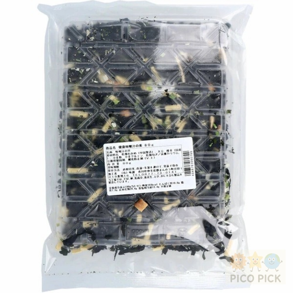 日本🇯🇵味源 健康味噌湯の素 香菇海帶湯海帶芽 乾燥蔬菜湯底包 80g-細節圖2