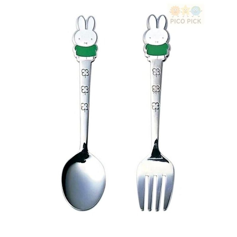 日本 日本製Miffy 米飛兔 兒童餐具 湯匙／叉子｜（三色可選）-細節圖4