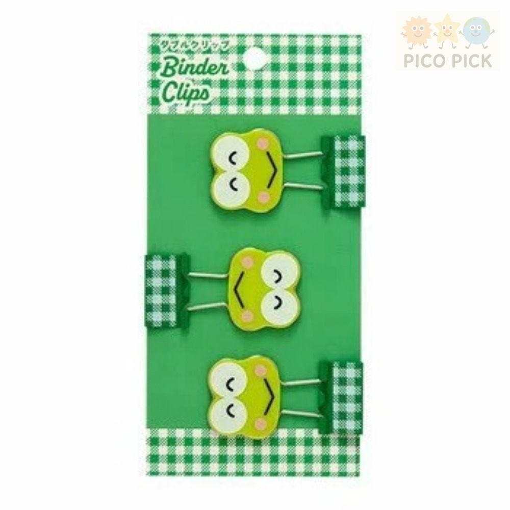 日本🇯🇵直送｜Sanrio角色造型資料夾夾子 3入組/kitty/Melody/大眼蛙多種角色可選-規格圖9