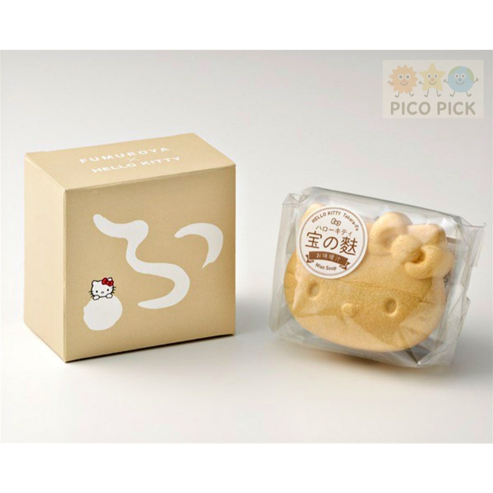 夢幻聯名✨ Hello Kitty × 日本百年老店不室屋 寶之麩 即食湯品組合｜高湯清湯／味噌湯｜和風可愛伴手禮-細節圖4