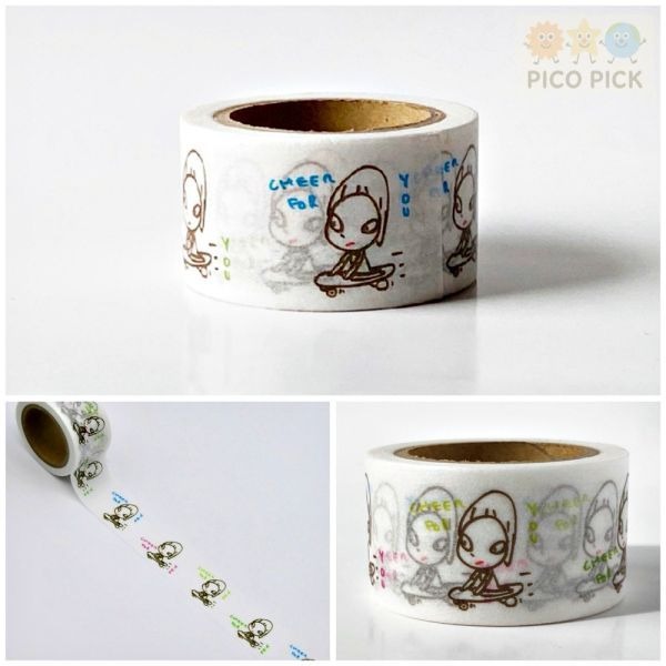 日本🇯🇵正版奈良美智 WASHI TAPE 和紙膠帶｜紙膠帶｜裝飾膠帶｜奈良美智紙膠帶-規格圖7