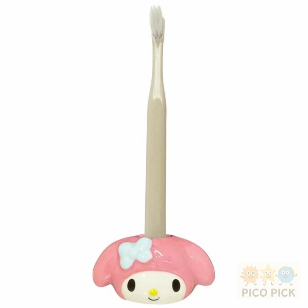 日本🇯🇵三麗鷗 陶瓷牙刷架｜Hello Kitty／美樂蒂／酷洛米／大耳狗-規格圖7