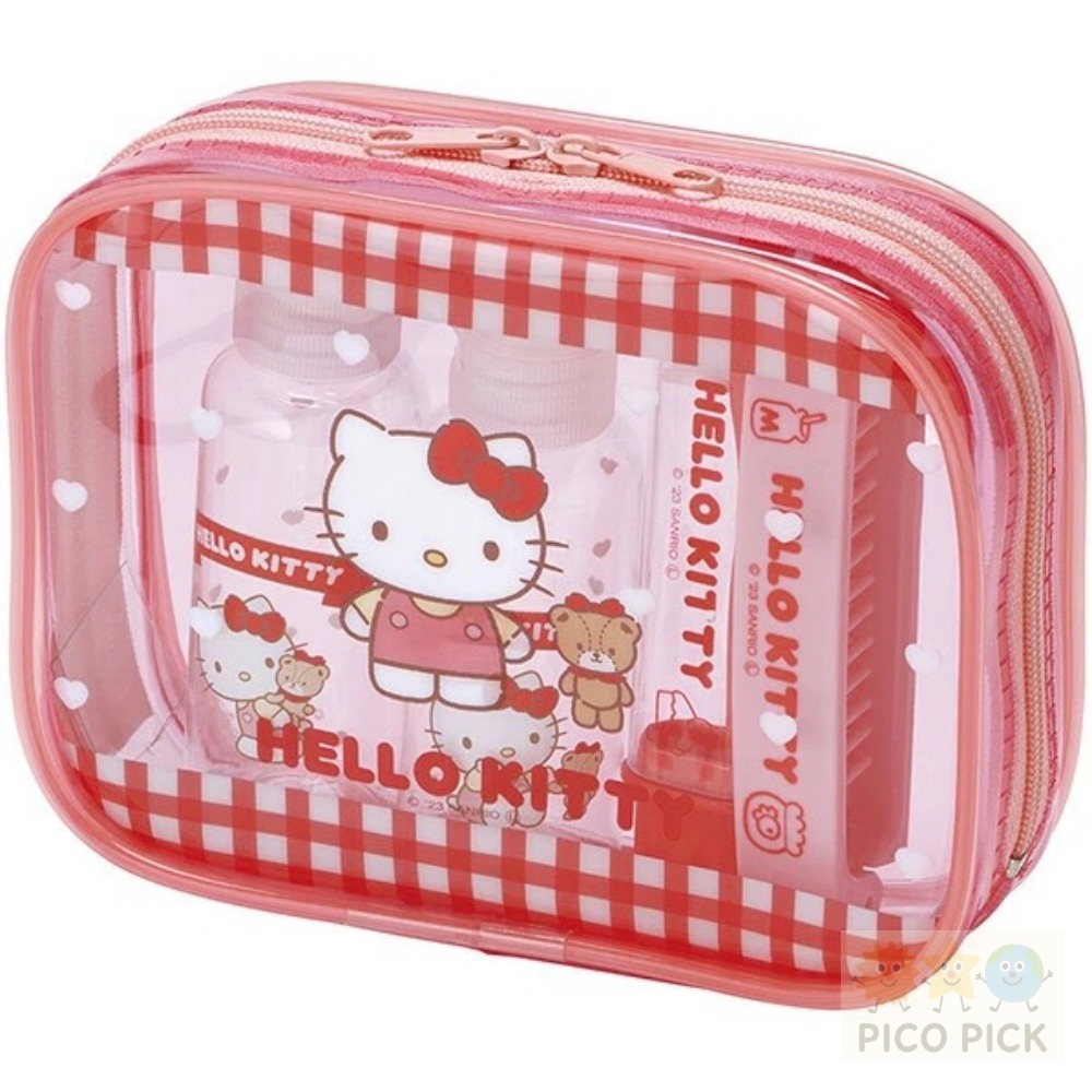 日本直送｜Sanrio旅行收納盥洗5件組【My Melody／Hello Kitty／庫洛米】-細節圖3