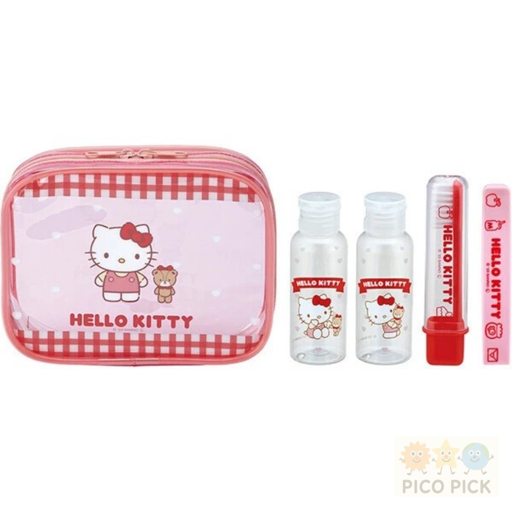 日本直送｜Sanrio旅行收納盥洗5件組【My Melody／Hello Kitty／庫洛米】-細節圖4