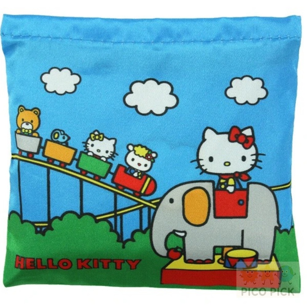 Hello Kitty 復刻版設計迷你環保袋（附收納袋） 1+1組合-細節圖8