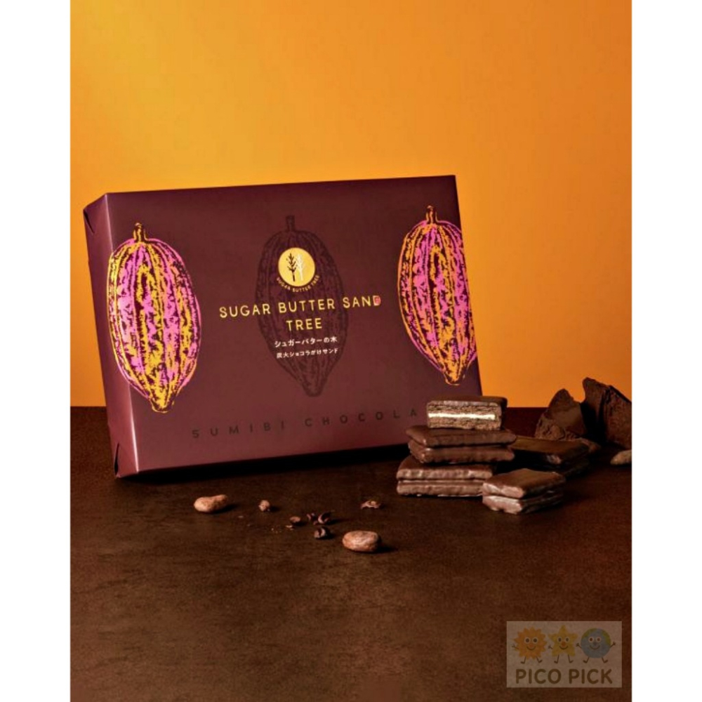 日本🇯🇵 SUGAR BUTTER SAND TREE 炭火巧克力夾心餅乾（冬季限定）-細節圖4