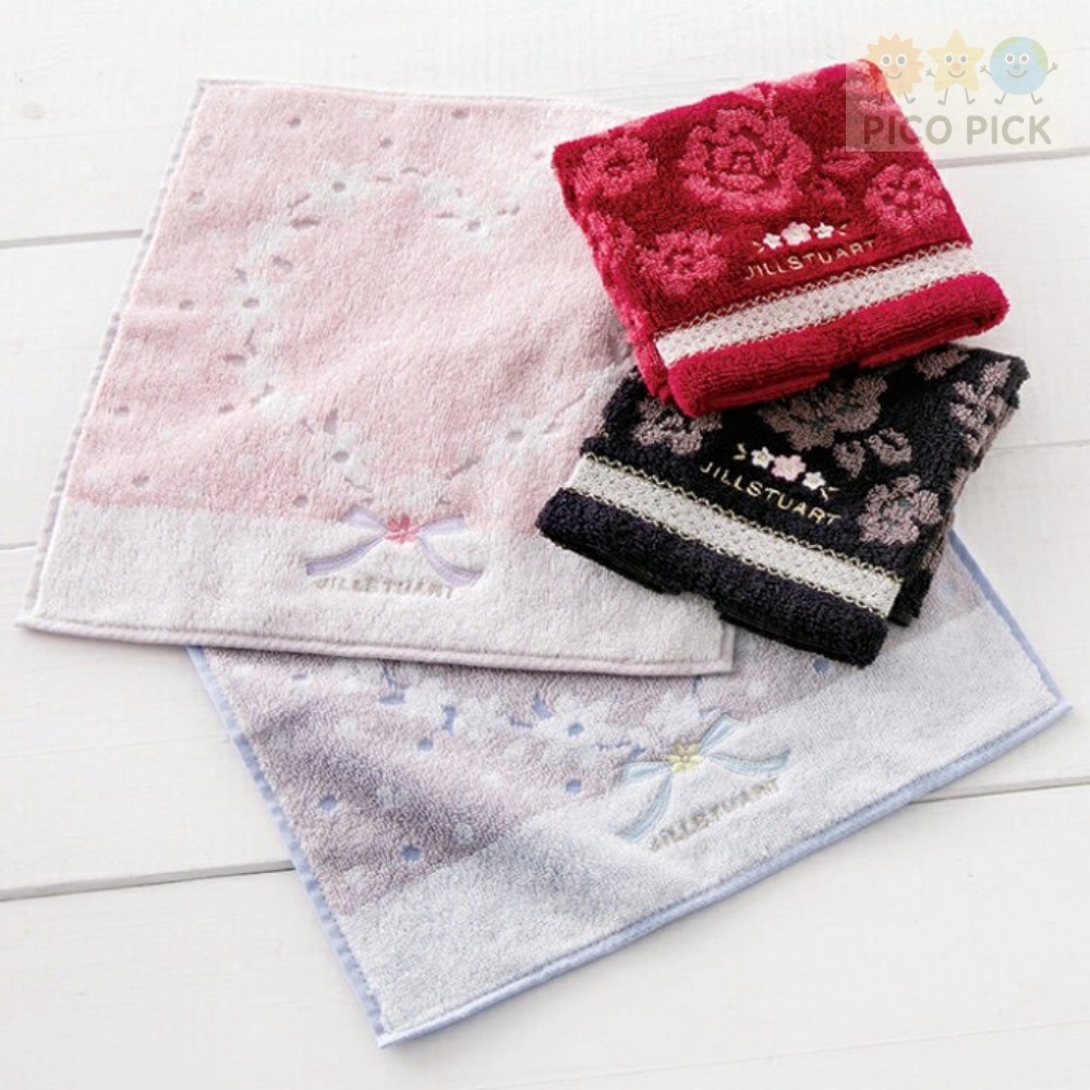 日本🇯🇵 【JILL STUART】甜美刺繡迷你毛巾禮盒（25×25cm/4款）-細節圖8