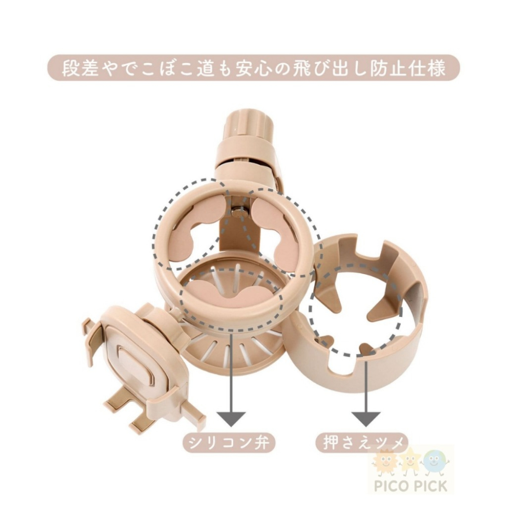 日本🇯🇵3 coins超好用育兒神器 手機&飲料杯架二合一支架（可放兩杯飲料）3coins全系列代購-細節圖2