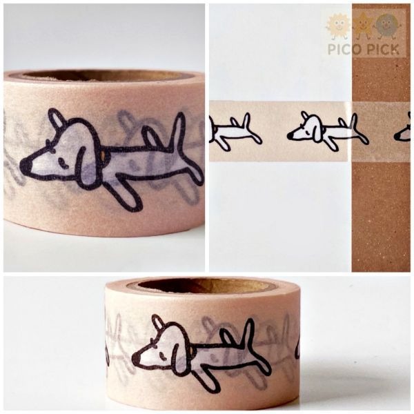 日本🇯🇵正版奈良美智 WASHI TAPE 和紙膠帶｜紙膠帶｜裝飾膠帶｜奈良美智紙膠帶-規格圖7