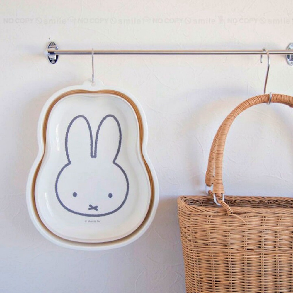 日本正版🇯🇵 Miffy 米飛兔 折疊收納洗衣桶｜多功能5L洗桶｜折疊收納籃｜手洗籃-細節圖2