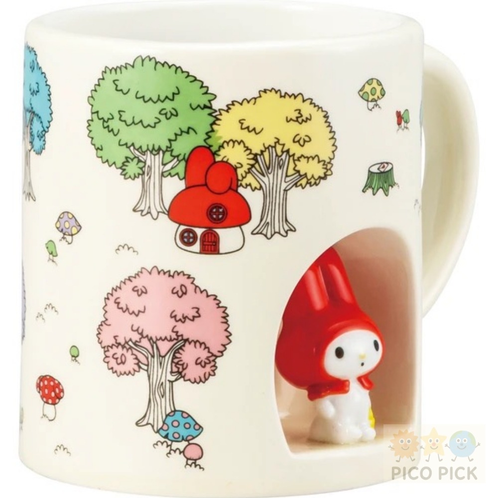 日本🇯🇵直送｜正版Sanrio My Melody美樂蒂紅帽森林系列陶瓷組【三款可選】馬克杯／糖果罐／茶壺-細節圖2