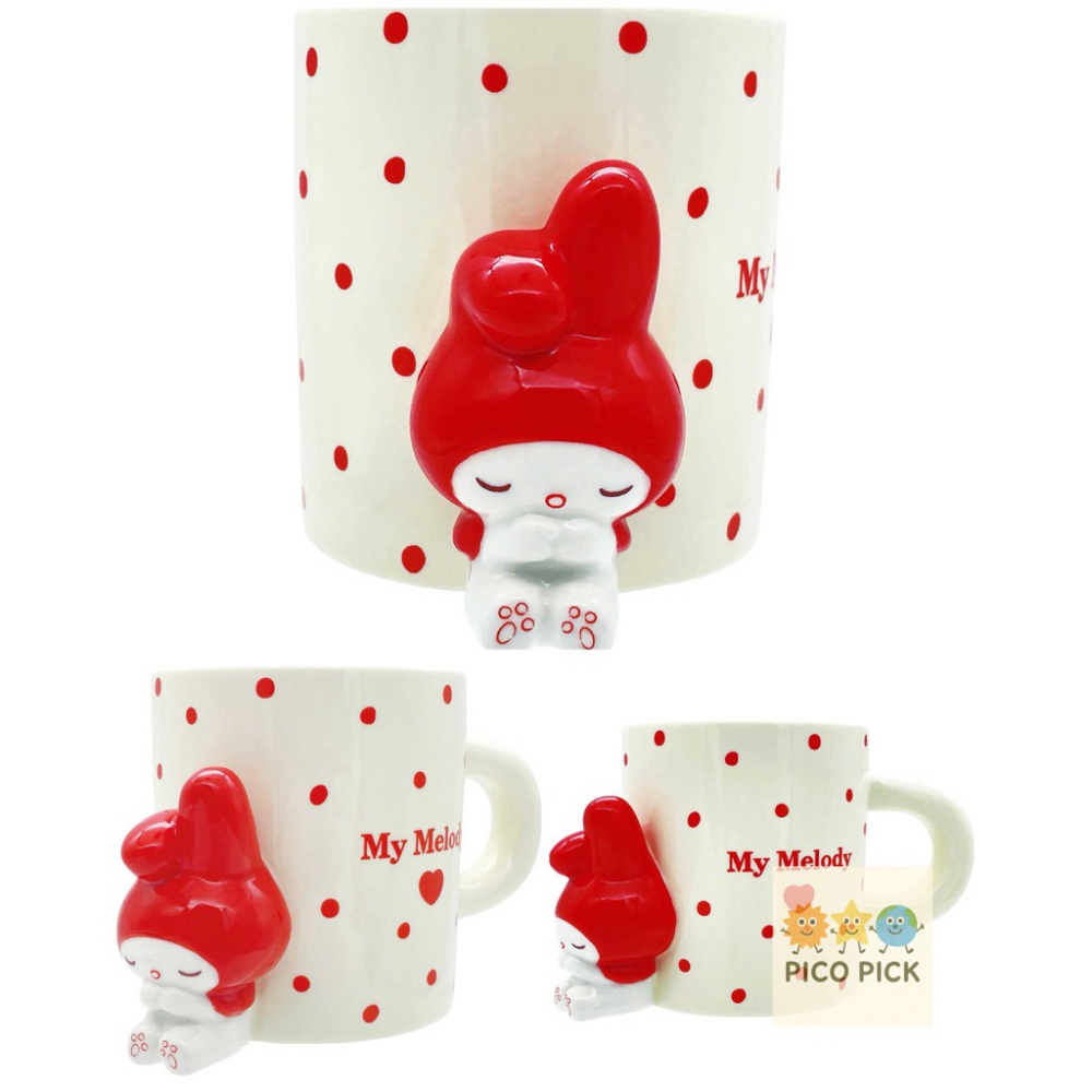 日本🇯🇵直送｜正版Sanrio My Melody美樂蒂紅帽森林系列陶瓷組【三款可選】馬克杯／糖果罐／茶壺-細節圖7