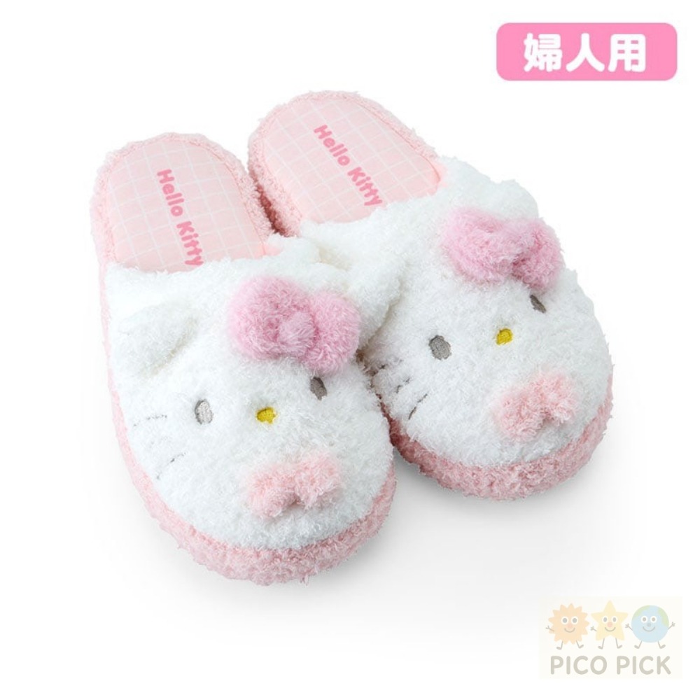 日本🇯🇵正版Sanrio 角色造型室內拖鞋／大人用Hello Kitty/大耳狗/Melody/布丁狗-細節圖3