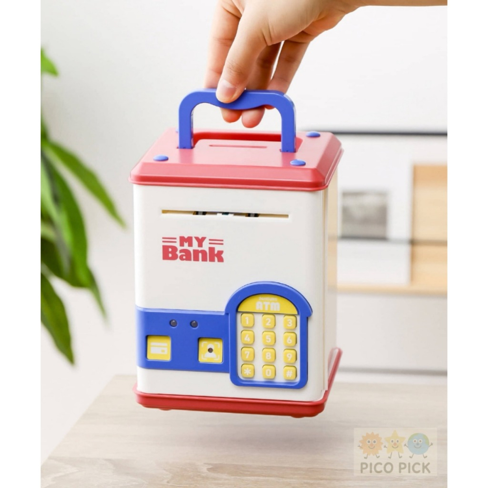 日本🇯🇵3 COINS 趣味ATM電子存錢筒｜自動吸鈔／音效提示／密碼開鎖設計 3coins全系列代購-細節圖3