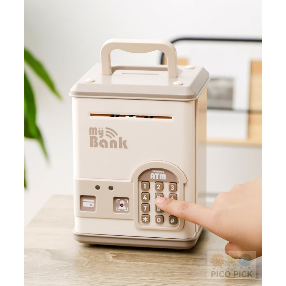 日本🇯🇵3 COINS 趣味ATM電子存錢筒｜自動吸鈔／音效提示／密碼開鎖設計 3coins全系列代購-細節圖5