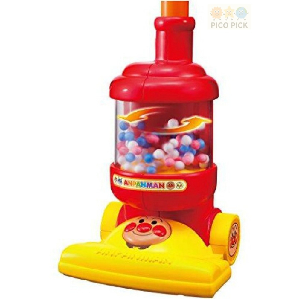 日本🇯🇵正版ANPANMAN 麵包超人 直立式玩具吸塵器｜兒童角色扮演家家酒｜彩色滾珠吸塵器｜掃地遊戲玩具-細節圖5