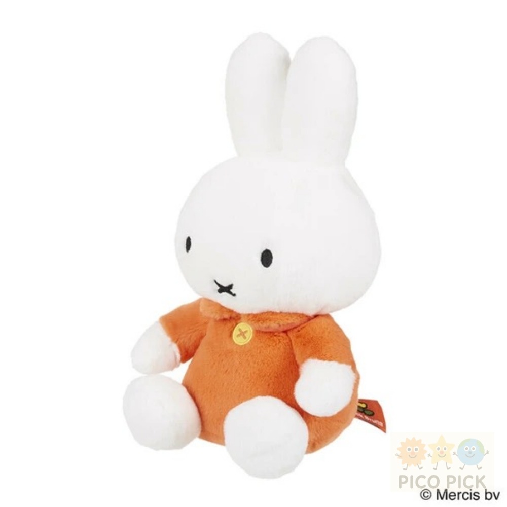 日本🇯🇵直送｜米菲兔 Miffy 經典造型坐姿絨毛娃娃（橘色衣）-細節圖4