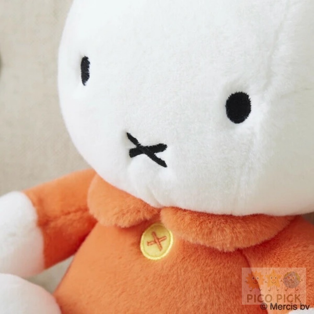 日本🇯🇵直送｜米菲兔 Miffy 經典造型坐姿絨毛娃娃（橘色衣）-細節圖7