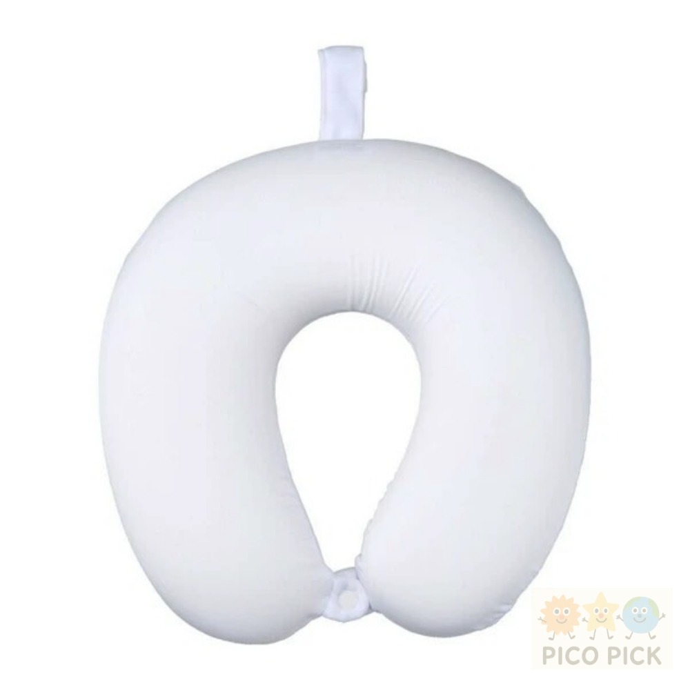 日本🇯🇵直送｜正版Sanrio Hello Kitty 刺繡頸枕/旅行枕 白色愛心款／黑色愛心款-細節圖2