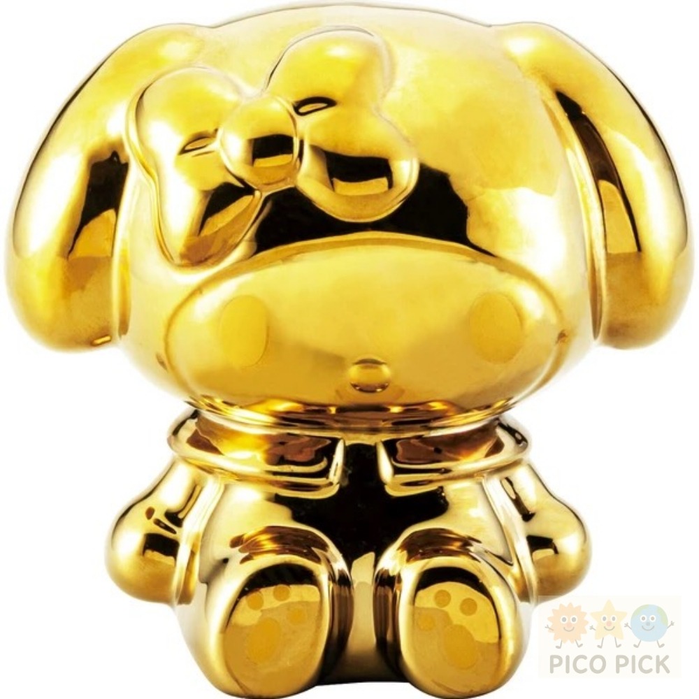 日本直送｜金色Sanrio陶瓷存錢筒【三款可選】Hello Kitty／美樂蒂／大耳狗-規格圖4