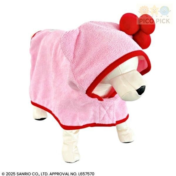 日本 Sanrio角色寵物浴袍｜狗狗浴巾／吸水毛巾衣/狗狗浴袍-細節圖5