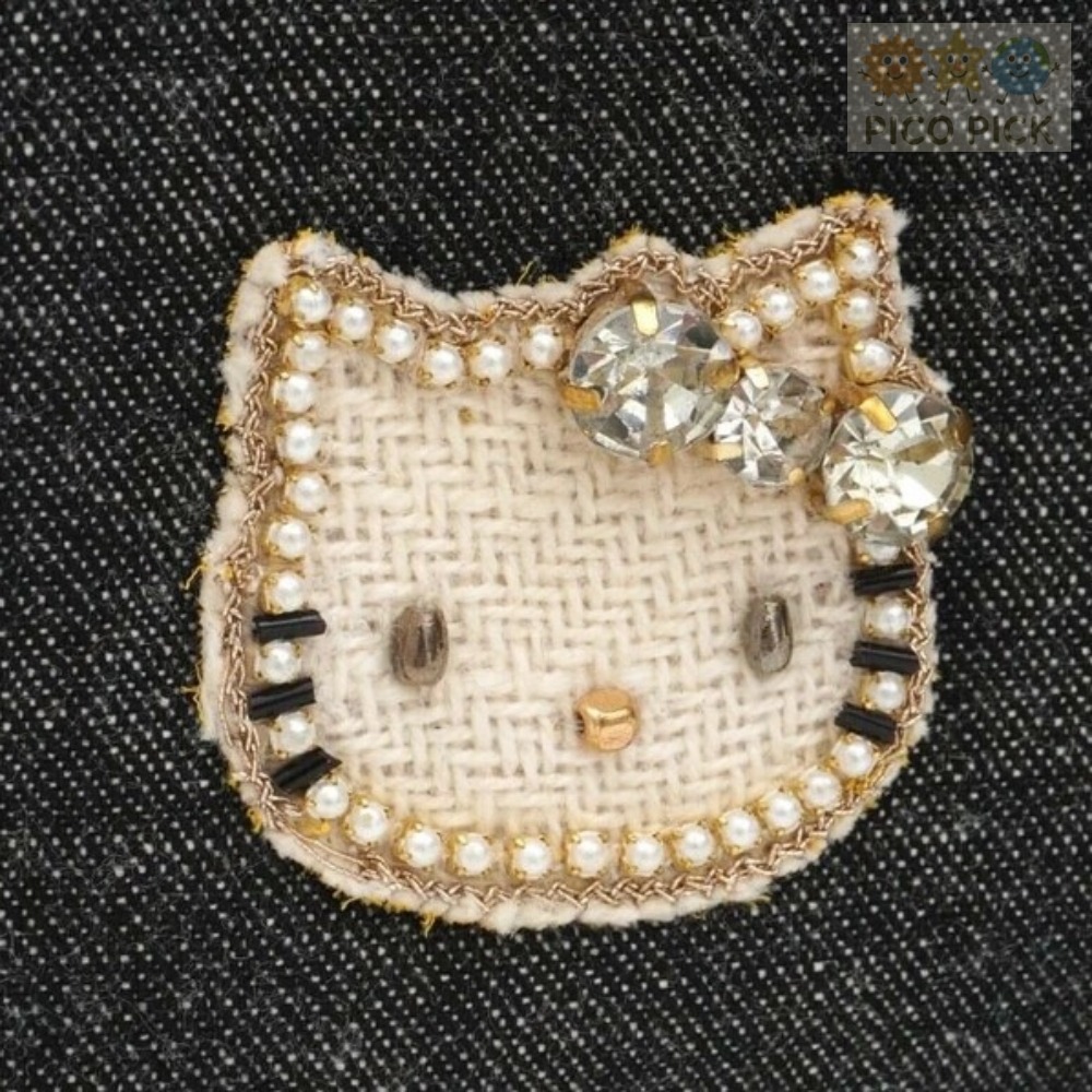 日本🇯🇵直送｜Hello Kitty × MAYGLOBE 品牌聯名手工刺繡包款（收納包／化妝包）-細節圖4
