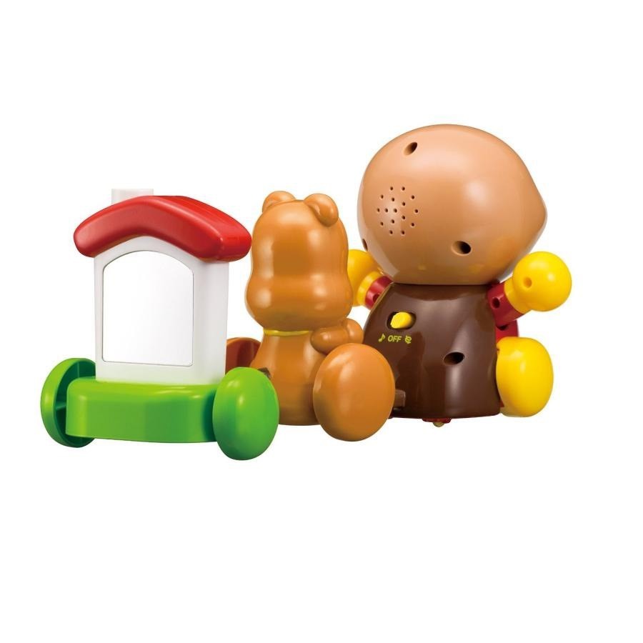 日本🇯🇵正版Anpanman 麵包超人 學步音樂玩具｜三段模式｜電動＋聲音互動｜拉繩玩具｜附角色配件-細節圖2