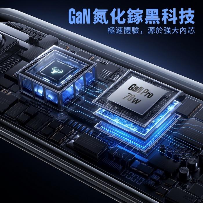 【Cowhorn】BSMI認證 牛角 70W GaN 氮化鎵 快充充電器 快充頭 2A+1C 三孔充電器 Type-C-細節圖7