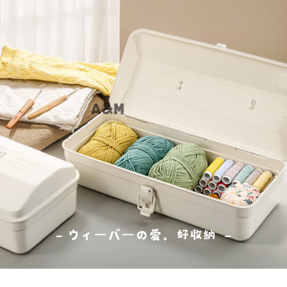 手提工具箱 金屬工具收納箱 工具收納箱 手提箱 露營裝備 職人必備 收納箱 零件箱 營釘收納 露營工具-細節圖4