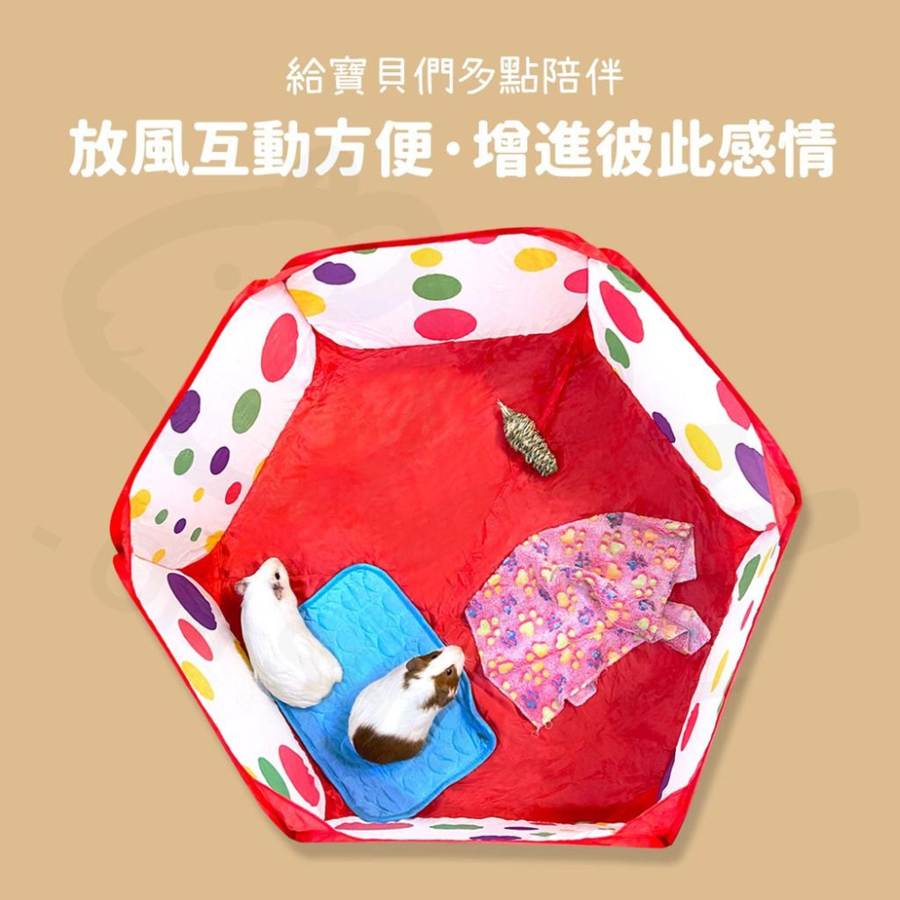 【好大好安全】放風池 天竺鼠放風 天竺鼠用品 兔子 刺蝟 倉鼠 寵物用品 圍欄 籠子 可收納 外出方便 好清洗 直徑1m-細節圖2