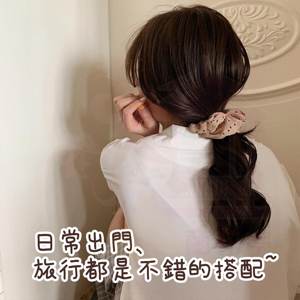 【多款式】韓風髮圈 圓點造型大腸髮圈 髮飾 髮圈 大腸髮圈 多色髮圈 韓風髮飾 彈性髮圈 大髮圈 綁頭髮-細節圖4