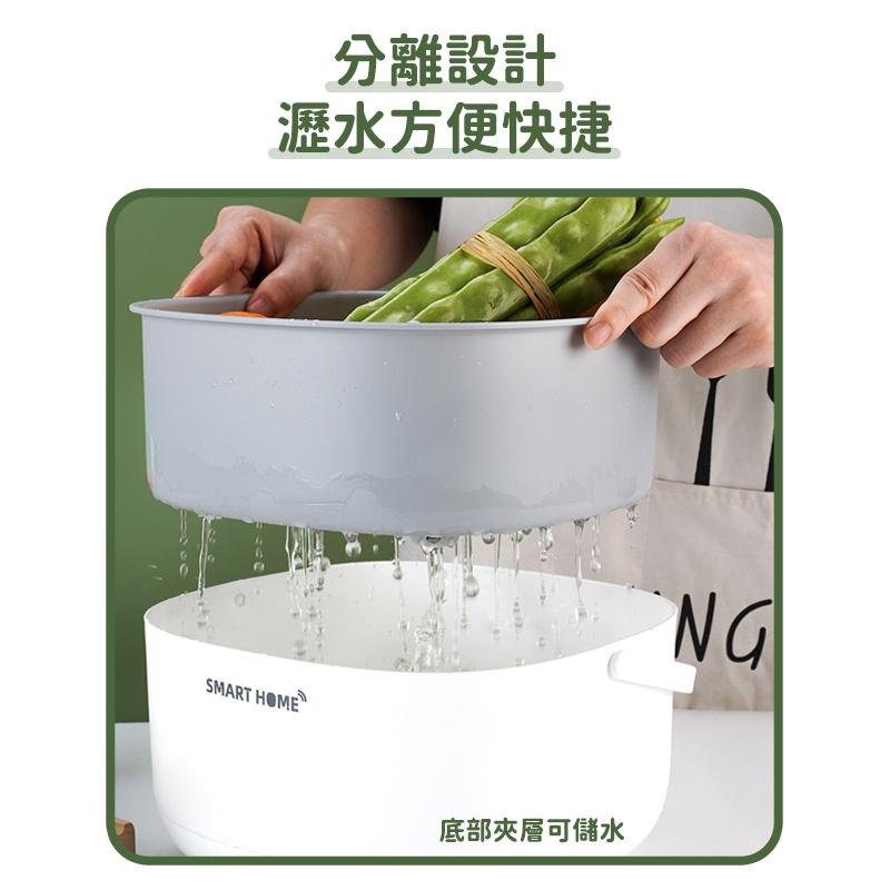 超聲波洗菜籃 自動清洗機 超聲波清洗機 超音波洗菜籃 電動洗菜籃 超音波清洗機 洗菜瀝水盆 蔬果清洗機 洗菜機 洗菜籃-細節圖4