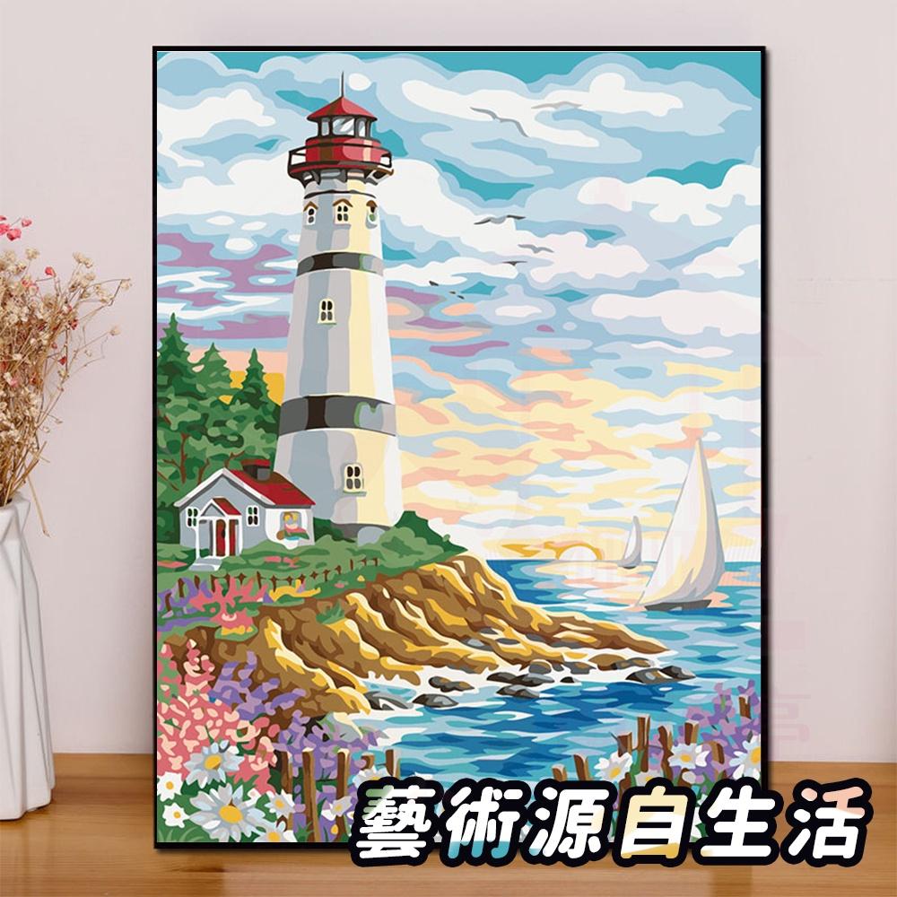 數字油畫【含實木內框】 DIY油畫 30x40cm 客廳房間裝飾 交換禮物 紓壓好物-細節圖8