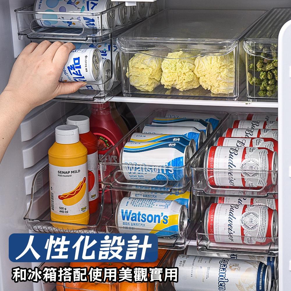 冰箱飲料收納盒 冰箱收納盒抽屜式 冰箱收納 冰箱隔層架 冰箱飲料收納架 冰箱收納架 易拉罐-細節圖6