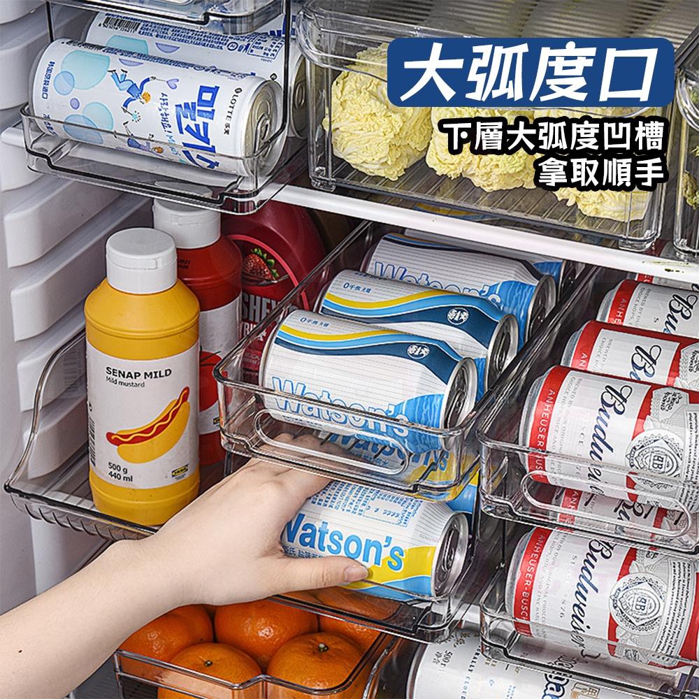 冰箱飲料收納盒 冰箱收納盒抽屜式 冰箱收納 冰箱隔層架 冰箱飲料收納架 冰箱收納架 易拉罐-細節圖9