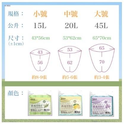【台灣製】香氛垃圾袋 香水垃圾袋 薰衣草 小蒼蘭 垃圾袋 回收袋 清潔袋 置物袋 收納袋 香氛袋 廚餘袋-細節圖2