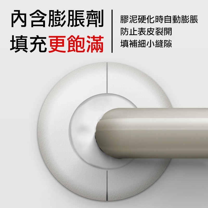 密封膠泥 密封膠 密封泥 防水補牆補洞 水管孔封堵 空調孔修補 洞口填補 裝修冷卻膠 堵漏 水泥管道 密封 防水補牆-細節圖6