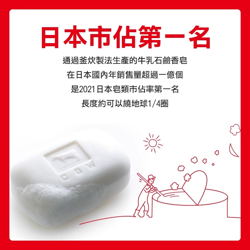 日本 COW 牛乳石鹼 牛乳肥皂 牛奶香皂 沐浴 玫瑰滋潤香皂 赤盒 茉莉清爽香皂 青盒 牛乳石鹼香皂 滋潤香皂 滋潤皂-細節圖8